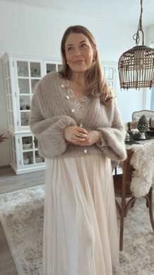 MAELYNN MOHAIRNEULETAKKI BEIGE