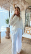 SAMANTHA MOHAIR KNIT OFF WHITE