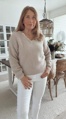 SELENA ALPAKKANEULE BEIGE