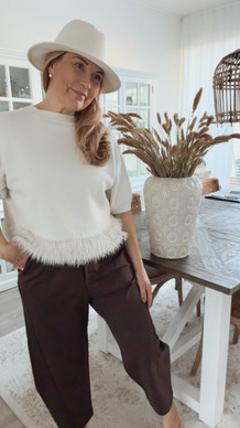SENJA BARREL PANTS BROWN