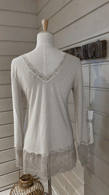 CLARISSA DRESS BLOUSE BEIGE