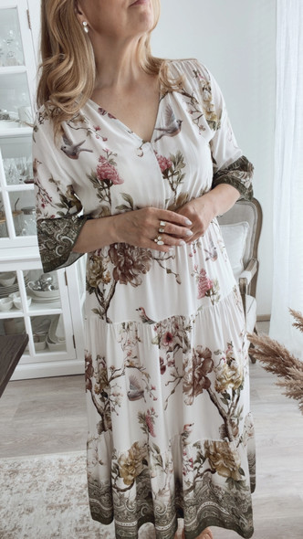 AMALFI VISCOSE DRESS GREEN