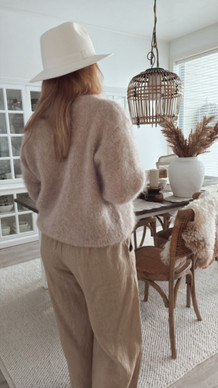 FLORENCIA MOHAIRNEULETAKKI BEIGE