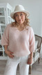 CARIN KID MOHAIR KNIT LIGHT ROSE