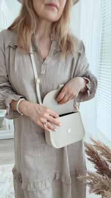 LEATHER BAG BEIGE