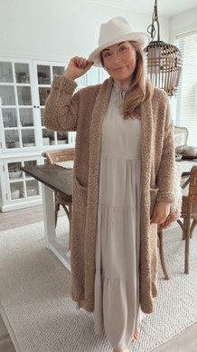 SARAH BUKLEE NEULETAKKI BEIGE