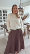 JOSEFIN KID MOHAIR KNITTED JACKET OFF WHITE