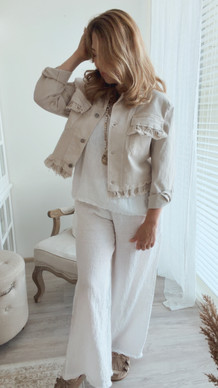 JULIA FRILLATAKKI BEIGE