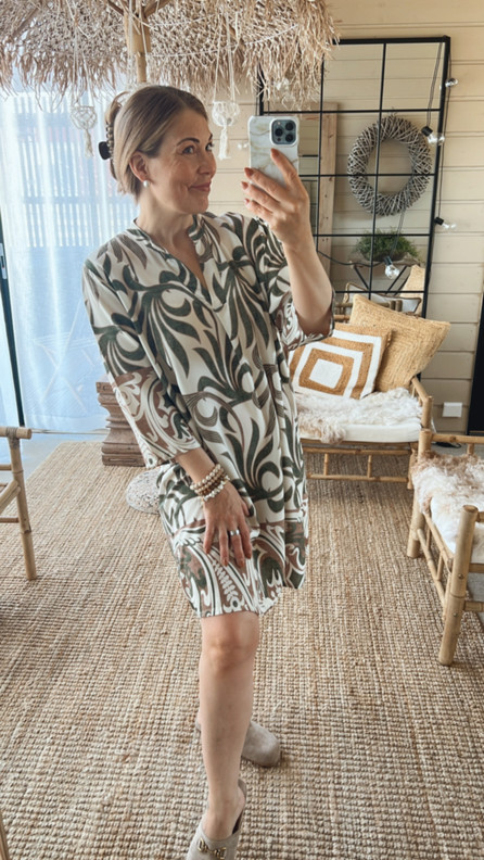 MARIETTA VISKOOSIMEKKO KHAKI