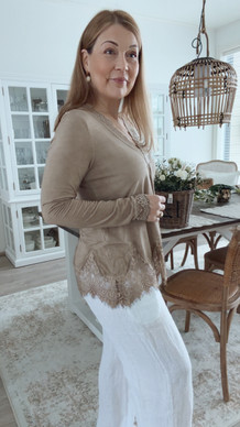 VIVIENNE DRESS BLOUSE CAMEL