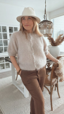 FLORENCIA MOHAIRNEULETAKKI VAALEA BEIGE