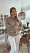 ELLINOR KID MOHAIR KNIT LIGHT TAUPE