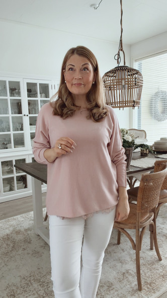 HALETTE VISKOOSINEULE VENEPÄÄNTIELLÄ VANHA ROOSA