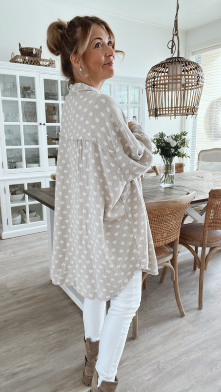 SYDÄN PUUVILLAPAITA BEIGE PLUS KOKO