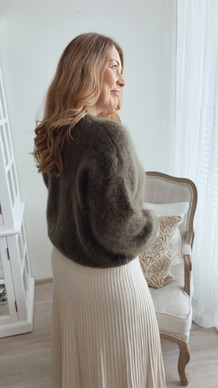 JOSEFIN KID MOHAIR KNIT KHAKI