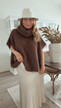 BENEDETTA KID MOHAIR PONCHO BROWN