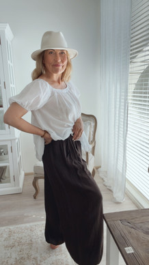 CONNIE VISCOSE PANTS BROWN