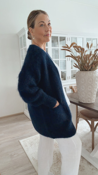 FRIDA KID MOHAIRNEULETAKKI NAVY