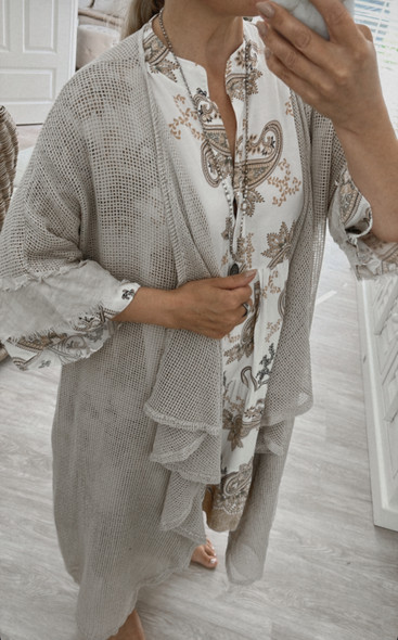 DORIS MESH-TAKKI BEIGE
