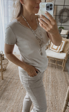 SHEILA T-SHIRT BEIGE