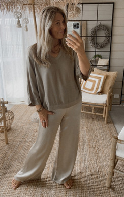 BRIGIT SATIINIPUSERO TAUPE