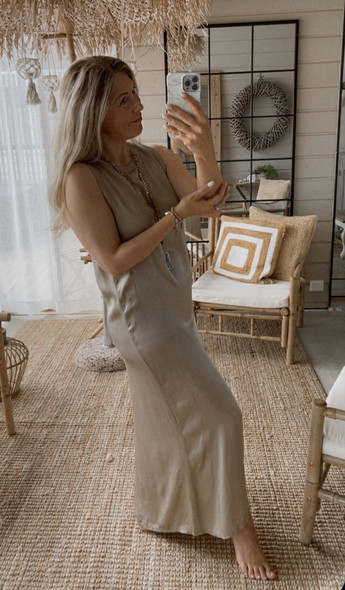 SIBEL SATIINIMEKKO TAUPE