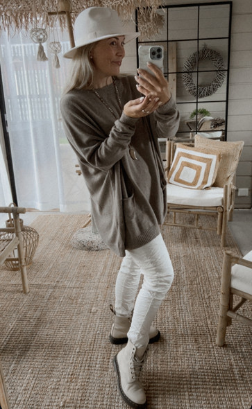 BARBARA WOOL KNIT TAUPE