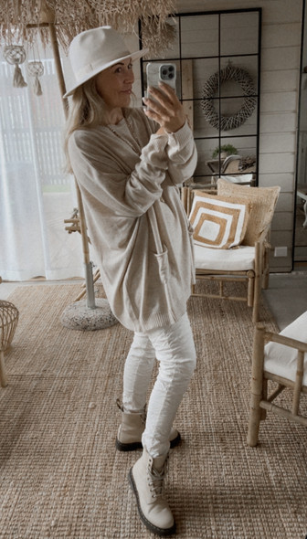 BARBARA WOOL KNIT BEIGE