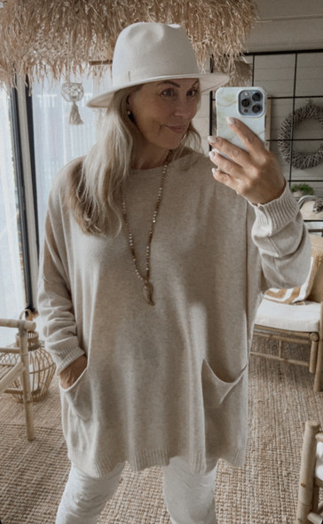 BARBARA WOOL KNIT BEIGE