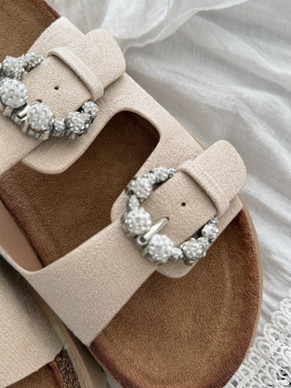 SANDALS BLING BEIGE
