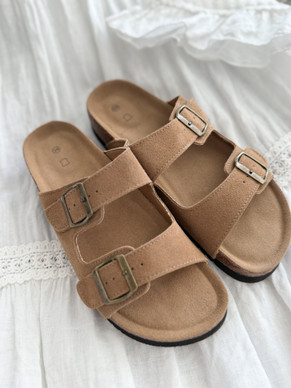 LEATHER SANDALS CAMEL