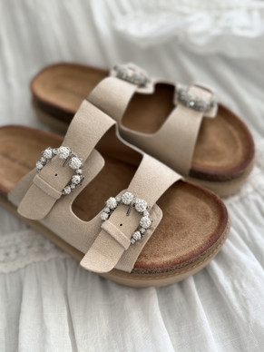 SANDALS BLING BEIGE