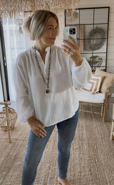 NERISSA PUUVILLAPUSERO VALKOINEN