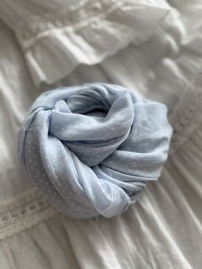 LITTLE DOTS SCARF SKYBLUE