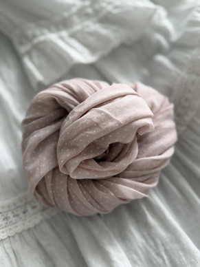 LITTLE DOTS SCARF ROSE