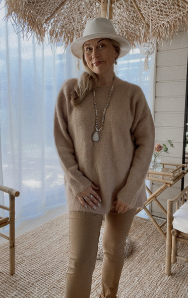 LINETTE ALPAKKANEULE KAMELI