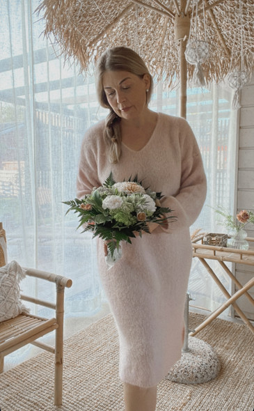 JOSEPHINE ALPAKKANEULEMEKKO ROOSA