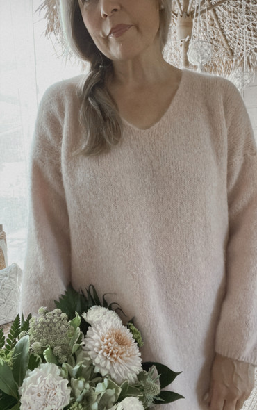 JOSEPHINE ALPAKKANEULEMEKKO ROOSA