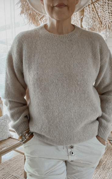 ADINE ALPAKKANEULE BEIGE