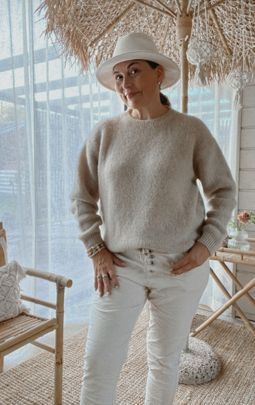 ADINE ALPAKKANEULE BEIGE