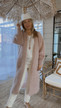 SCARLETT KID MOHAIR KNIT CARDIGAN ROSE