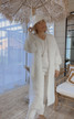 SCARLETT KID MOHAIR CARDIGAN OFF WHITE