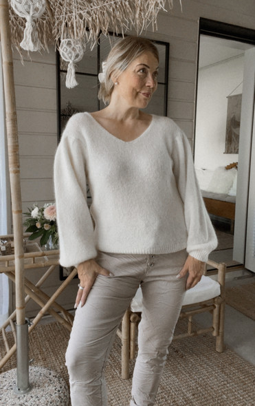 SERAFIA ALPAKKANEULE LUONNONVALKOINEN