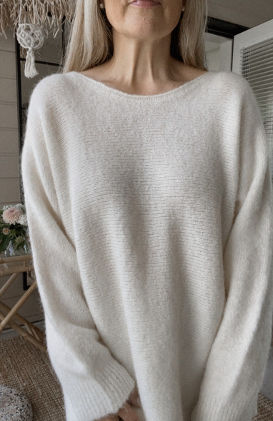 LINETTE ALPAKKANEULE LUONNONVALKOINEN