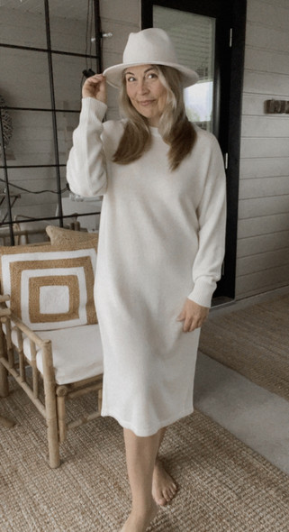 LAUREN VILLANEULEMEKKO LUONNONVALKOINEN