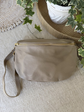 CROSSBODY TAUPE KULTAHELAT