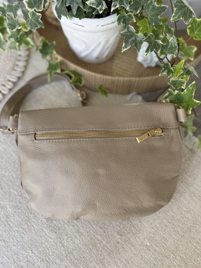 CROSSBODY TAUPE KULTAHELAT
