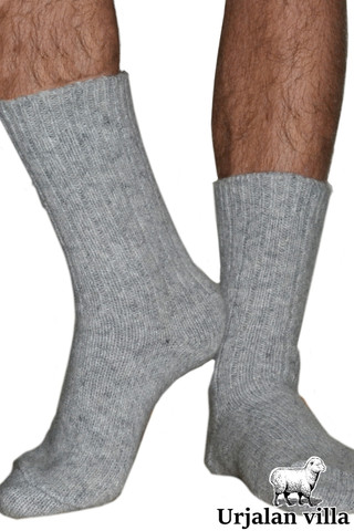 VILLASUKAT, mel.harmaa, miesten