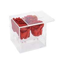 Akryyliboksi 4 ruusua