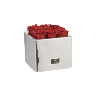 S - Ceramic square rosebox